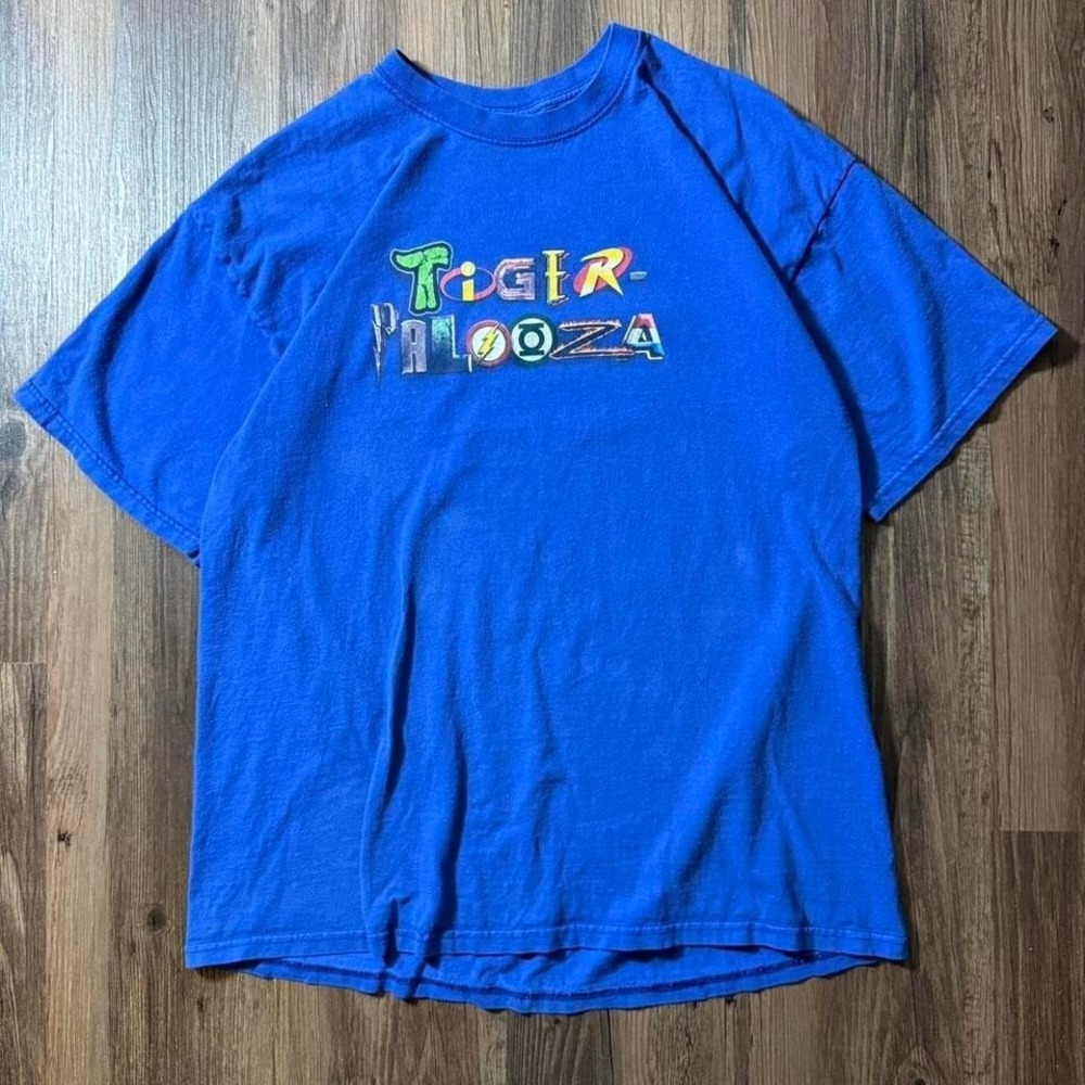 Vintage Tiger Palooza 2006 Sponsors T Shirt Blue Graphic Tee